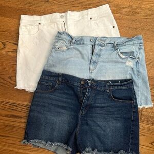 Loft Jean shorts- 3 pair